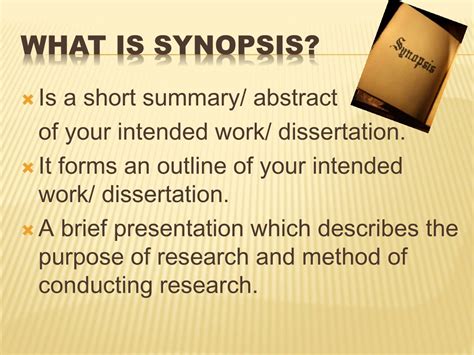 Meaning of sinopsis .